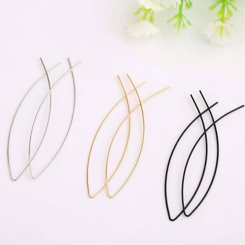 

Серьги-гвоздики в форме рыбы, серьги ручной работы из медной проволоки для женщин чёрный