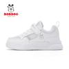 Babudou Children's Shoes, Breathable White Sneakers for Boys, Casual Skate Shoes for Girls, White Athletic Shoes for Elementary School Students, Mesh