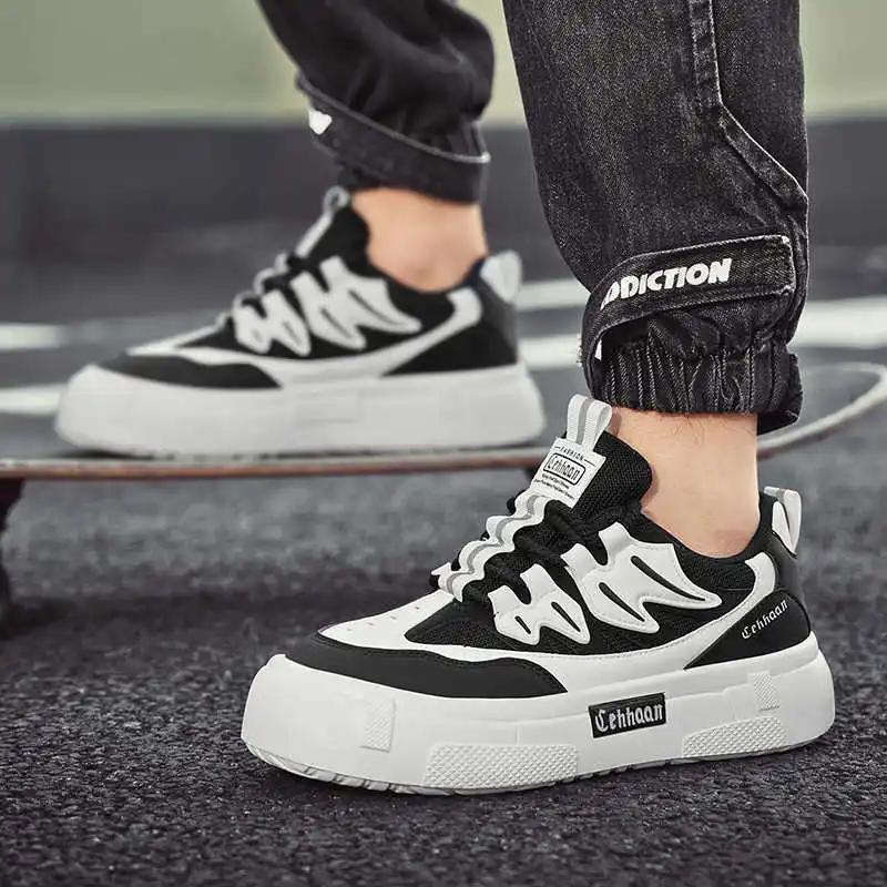 Platform In The Forest Chassure Tennis Men's Sneakers 48 Size Flat Shoes Luxury Sport Celebrity Street Shows Real