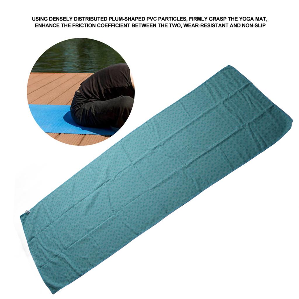 Yoga-Mattenbezug Rutschfestes Yoga-Mattenhandtuch Fitness-Übungsdecke für Yoga-Studio 183 x 63cm(Himmelblau )