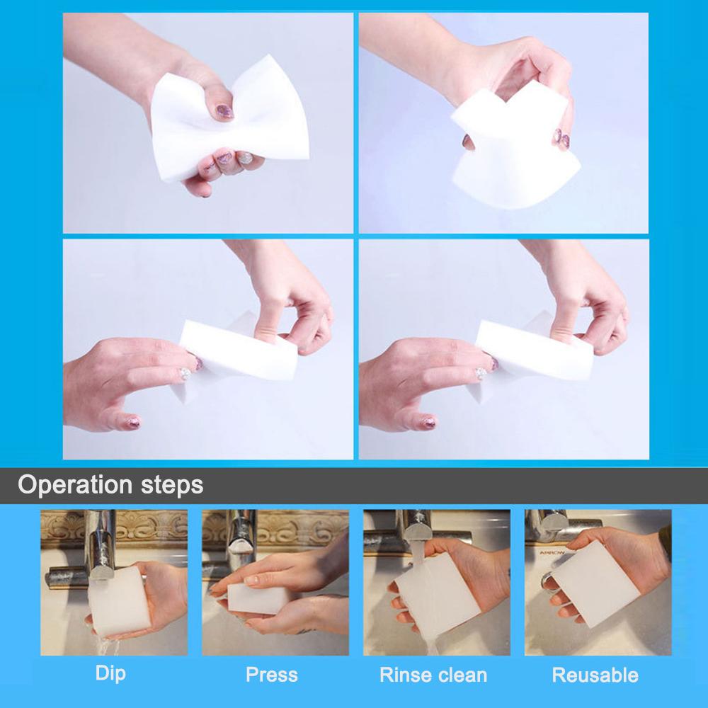 Magical Eraser White Foam 100*60*17mm Home Appliance Clean Car Accessories Cleaning Tool Car Cleaner Tools