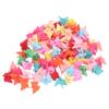 100 Stück Mini Schmetterling Haarspangen für Kleinkindmädchen Bunte Haaraccessoires Niedliche Schmetterling Haarspangen