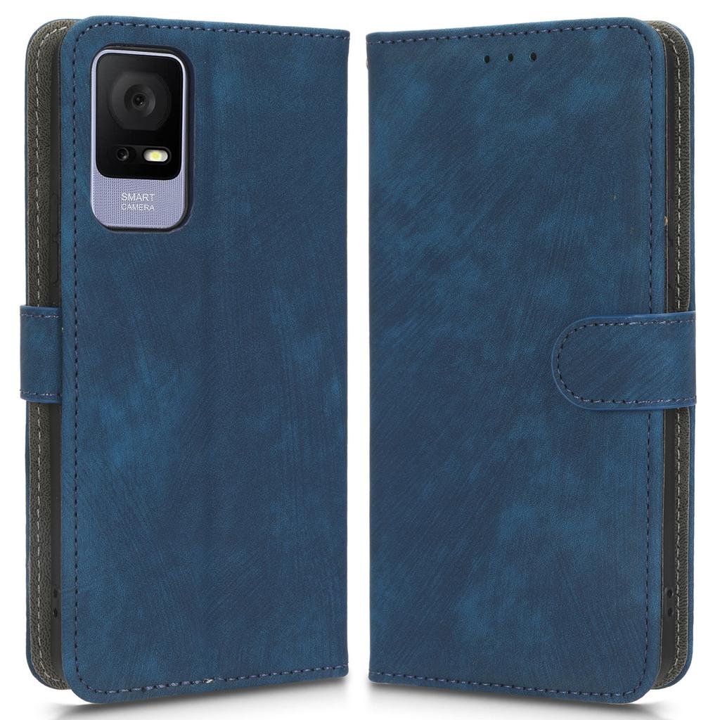 Für TCL 405 T506D/406/408 Telefon Lederhülle RFID-Blockierung Ständer Brieftasche Handyhülle