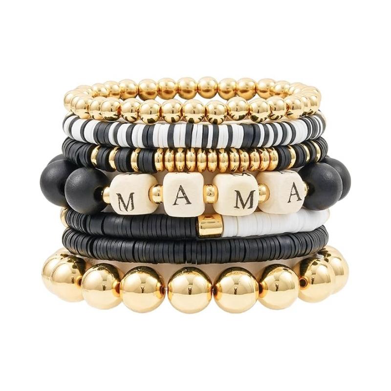 JYL TS Bracelet Stackable  MAMA Beads Nurtures Maternal Love & Blessings