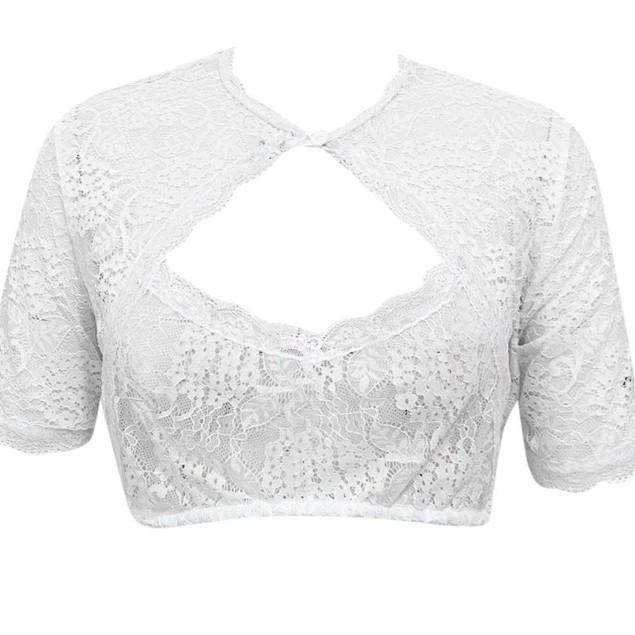 Women's Oktoberfest Lace Patchwork Bust Wrap Top Z28