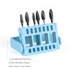 16 Holes Nail Drill Bit Tool Box Holder Grinding Head Display Rack Storage Stand