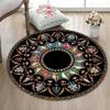 Etnický koberec Kulatý koberec Mandala Kulatý koberec Mandala vzor Kulatý Populární koberec do obývacího pokoje Domácí dekorace Dárek pro ni
