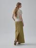 MOAT Pigment String Maxi Skirt (Olive Green)