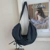 Plaid Bag Women's Large-capacity New Autumn and Winter Niche One-shoulder Messenger Bag Canvas Commuter Dumpling Bag