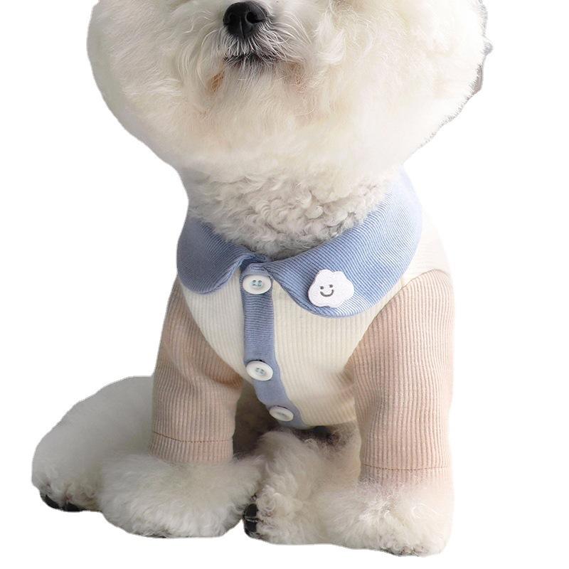 Spring and Summer Teddy Puppy Dog Clothes Bigbear Cat Pomeranian Thin Vest Small Puppy Suspender Pet Clothes