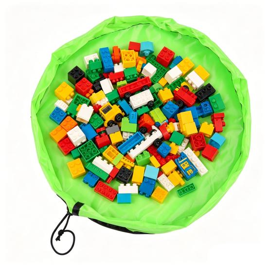 Spielzeug-Aufbewahrungstasche mit Kordelzug, wasserdicht, große Kapazität, Organizer für Spielzeug, Puzzles, Bausteine, Strand, Pool, Badespielzeug