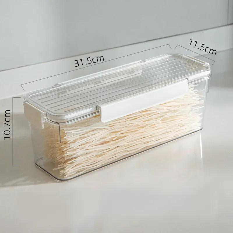 Noodle Storage Box Food Grade Storage Container Canned Spaghetti Hanging Noodles Box Sealed Jar For Whole Grains And Cereals YLE606