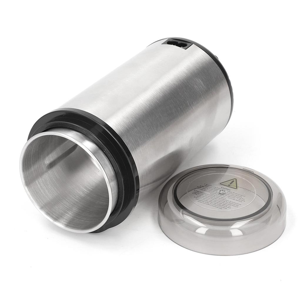 Elektrische Kaffeemühle 304 Edelstahlmesser Kaffeebohnen Mahlwerk 200W mit transparentem Deckel