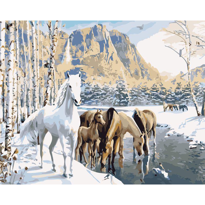 Frameless Digital Oil Painting for Entrance Hall - 40x50 Pigment Kit.