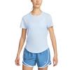 Dri-Fit Tempo Comfortable Fashionable Simple Versatile Solid Color Short Sleeve Regular T-Shirt Women Tops Light-Blue HQ0649423