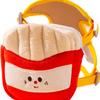 Dog Cute Hamburger Fries Backpack Leash Pet Out Chest Strap Walking Dog Leash Cat Walking Cat Leash