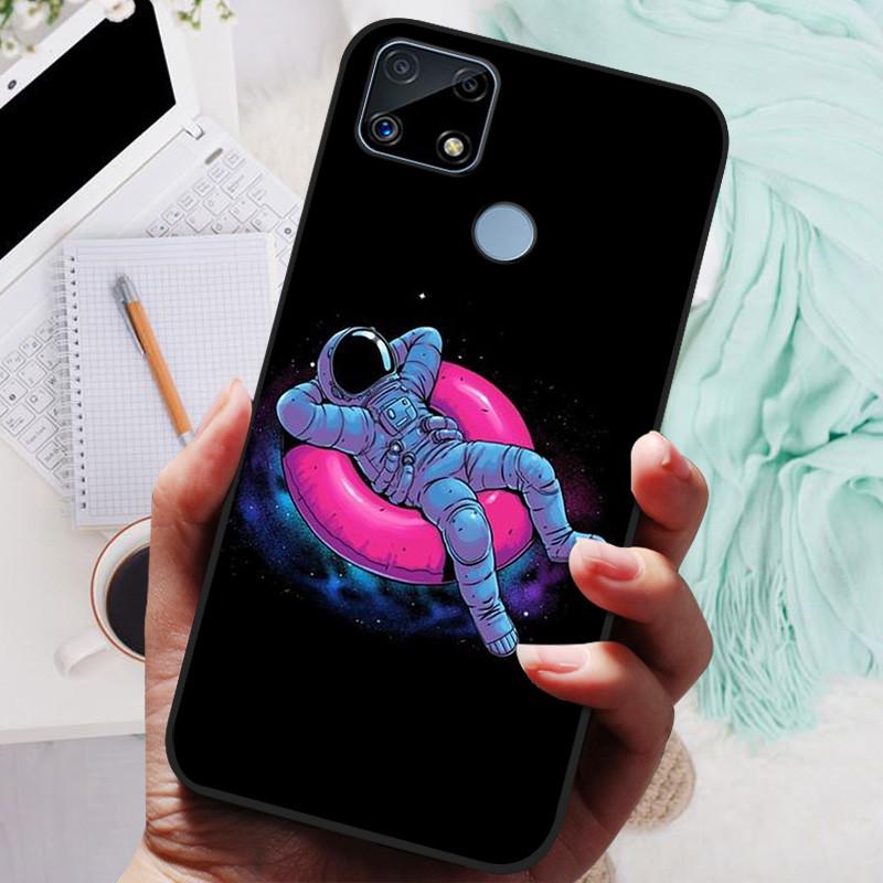 Pro Realme C25s pouzdro Soft TPU silikonový kryt na telefon pro OPPO Realme C25 pouzdro Bumper C25S RMX3195 C 25S nárazuvzdorný kryt Coque