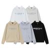 956 Fear Of God Essentials Autumn and Winter Silicone Classic Logo Men's and Women's Hoodies Extra Large Street Sports Shirt