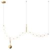 Modern Italian Minimalist Designer Chandelier - Luxury Copper Light for Dining, Bar, and Living Spaces