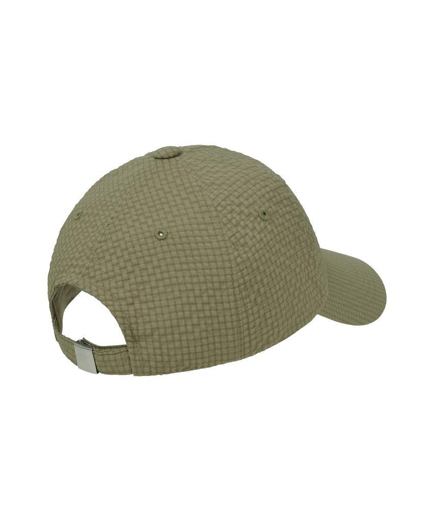 LMR Simple Motif Embroidered Light Ball Cap Khaki