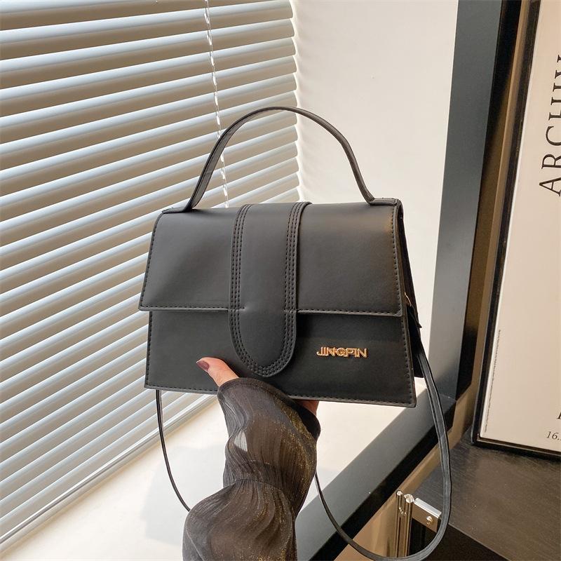 Versatile small square bag new high-end texture temperament portable shoulder bag trendy messenger bag women