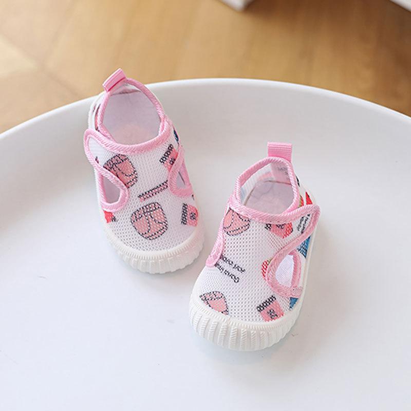 Baby Shoes Summer Mesh Soft Sole For Toddler Growth Cute Cartoon Design For Newborns And Kids