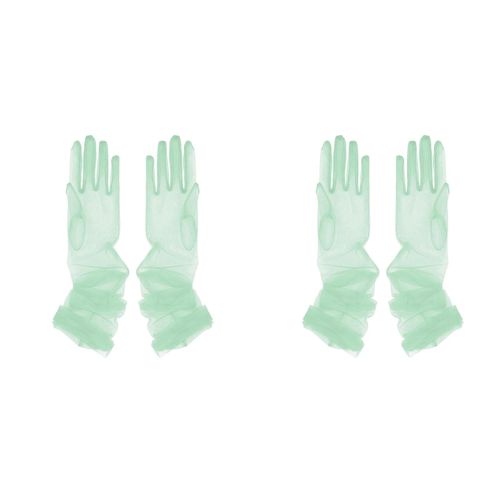 2 пары эластичных свадебных перчаток с длинным рукавом для различных официальных случаев, удобная посадка 6