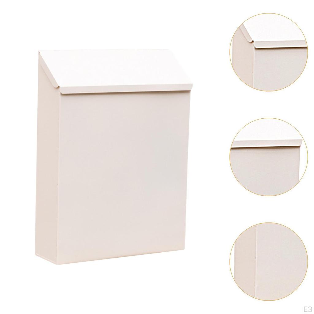 Iron Wall Mounted Mailbox for Office, Gate, Porch, Newspaper Holder, Sturdy And Practical