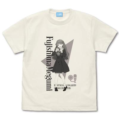 2D Cospa Hasunosora Academy School Idol Club Fujishima Megumi VANILLA WHITE M Size [Official] Girls' T-shirt