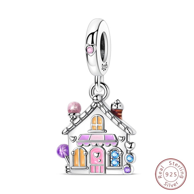 Sweety Copper Cake Poodle Crown Flowers Lover Luminous Charms Beads Fit 3Mm Bracelets Diy Fine Jewelry Making