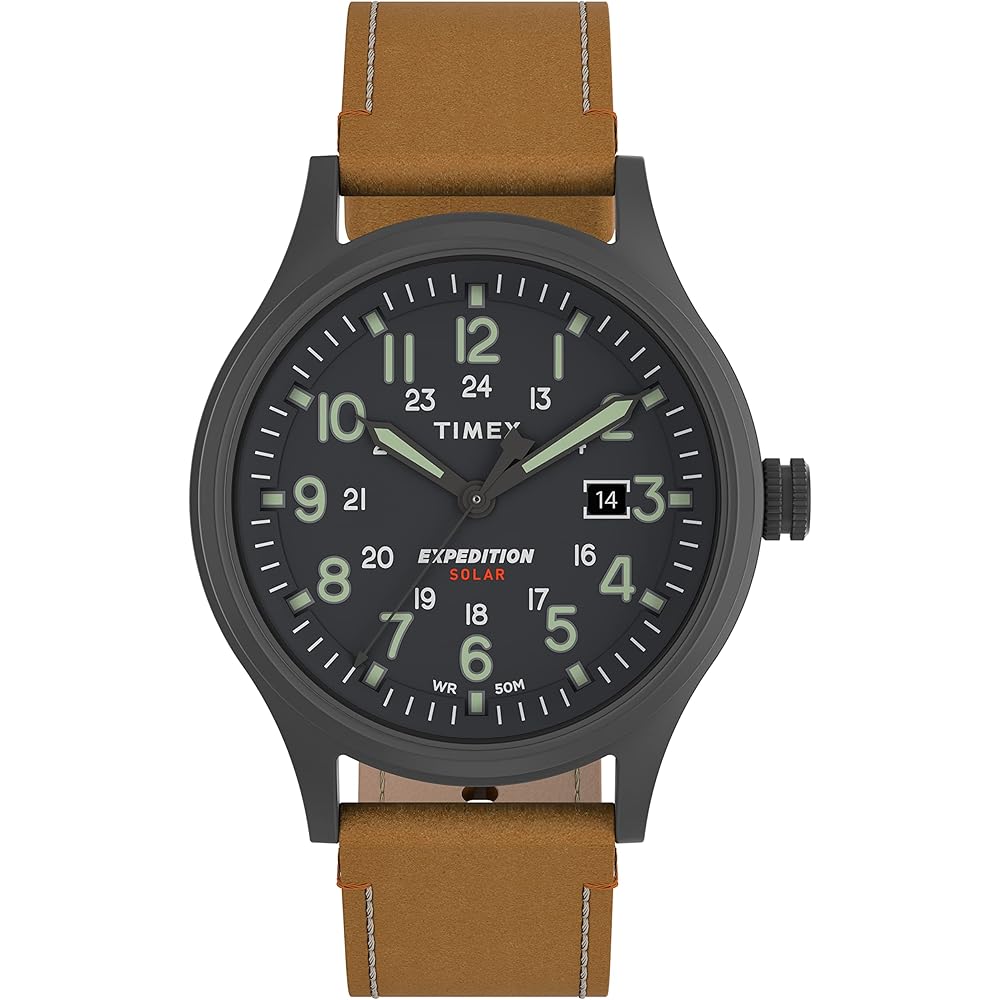 Timex Expedition Scout 40mm Men s Watch Tan Gray Gunmetal Stainless Steel