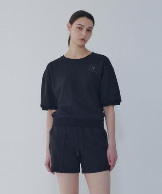 Bobeu Circle Logo Glitter T-Shirt_Black 7156240010