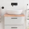 VidaXL Light Brown Bathroom Countertop 60x50x4 Cm Treated Wood 3156108