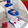 New Cute Christmas Toilet Seat Covers Creative Santa Claus Bathroom Mat Xmas Supplies for Home New Year Navidad Gift Decor 2024