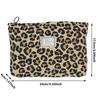 Cosmetic Bag - Leopard Bag - Canvas Waterproof Toiletry Travel Cosmetic Storage Bag, Zipper Bag Toiletry Bag for Women Girls