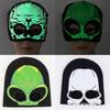 Alien Skeleton Knit Hat With Glowin Thed Ark Effect For Halloween And Winter Warmth