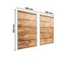 PIANO COTTURA PROTETTIVO IN VETRO 75x52 LEGNO