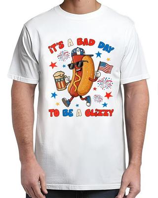 4. Juli Hotdog Vintage T-Shirt für Erwachsene S-4XL Unisex