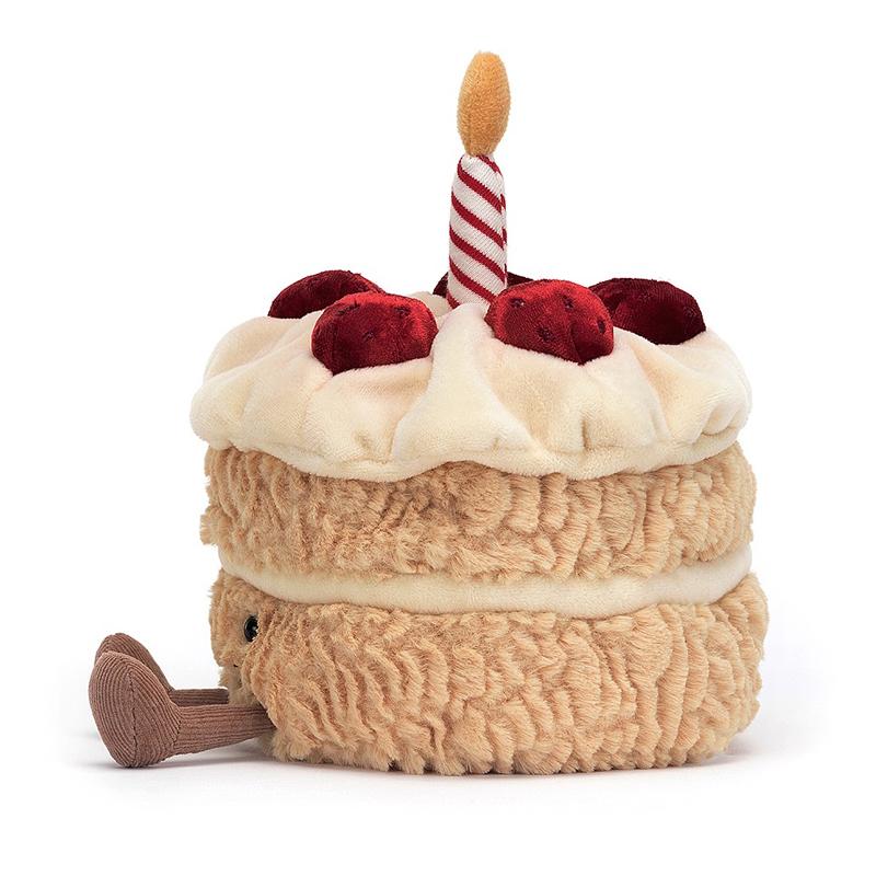 JELLYCAT Fun Food Series Birthday Cake Fun Doll Plush Doll 16cm Tall