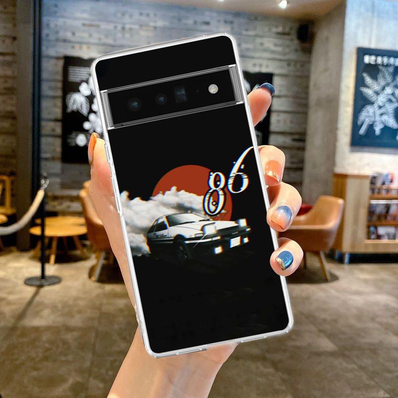 

Phone Case Cover for Google Pixel 9 8 7 6 5 4 4XL Soft TPU 7A 6A 5A 4A 3A Pro XL 5G Transparent Shell Initial D AE86 Fundas Bags Pixel 4A