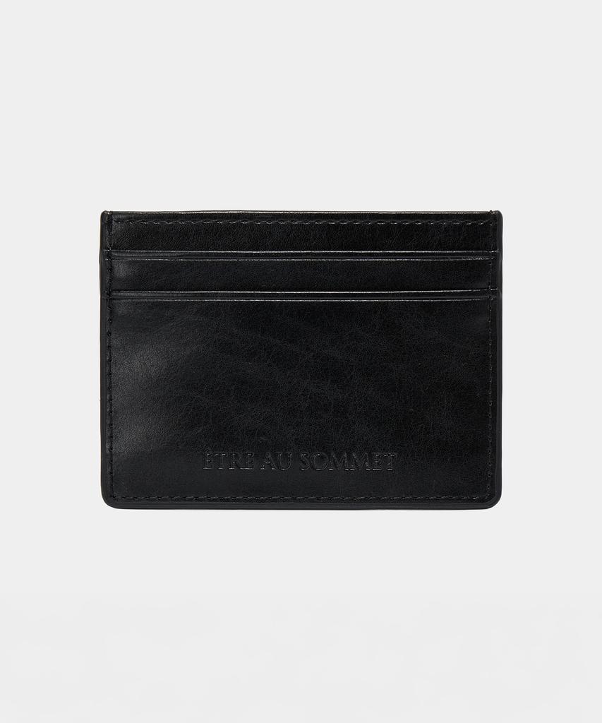 Etre Au Sommet Noir Bloom Card Wallet (Black)