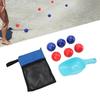 Premium PVC Bch Toss Game Set Wr Proof Built To Improve Coordination for Adults and Portable with Mesh Bag, Shovel