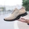 Men's Large Size Lightweight Sports Shoes Flyknit Fitness Jogging Shoes Outdoor Sports Shoes