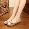 2025 New Chinese Girl Embroidered Cloth Shoes Hot Canvas Women Casual Flat Loafer Cotton Fabric Embroider Woman Shoes