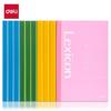 Deli A5 60-Sheet Soft Cover Notebooks, 10-Pack