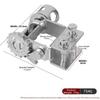 Slider Load Tightener Ratchet Rope Tightener Manual Truck Slider Solid Zinc Coated Load Tightener Adjust Slider Load Binder