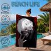 Tokyo anime Artwork Beach Towel, Microfiber Beach Towel, Perfect For Pool, Beach, Travel, Home Decor Beach Party Fan gifts