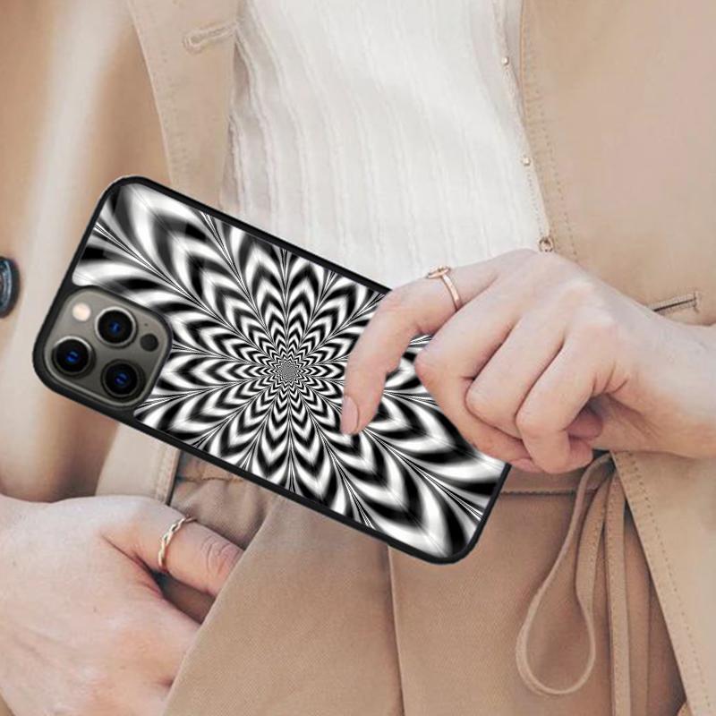 Optical Illusion Print Magnetic Phone Case For APPLE iPhone 17 Air 16 14 13 12 Pro Max 15 Plus Wireless Charge MagSafe Cover