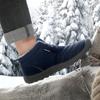Winter Men Snow Boots Thicken Plush Lining Keep Warm Boots Waterproof Fabric Cotton-padded Shoes