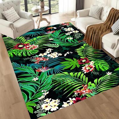 Tropical Floral Paradise Floor Mats for Living Room, Bedroom and Room Decoration Are Suitable for Gifts.